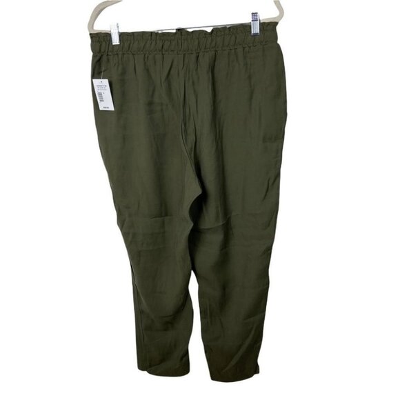 NWT Rickis Tie Waist Tapered Pant Green Size Large New With Tags Utility Trouser - Picture 3 of 16